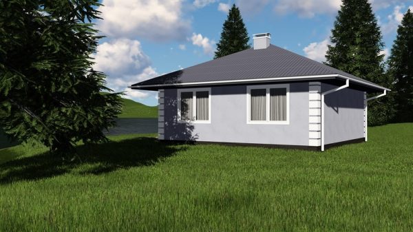 3. Проект A-002 Екстерьер сбоку