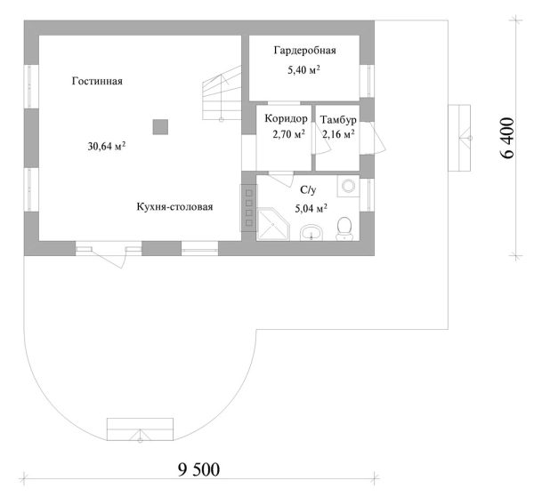 7. Проект дома A-003 Екстерьер Проект дома A-003 - фото 7