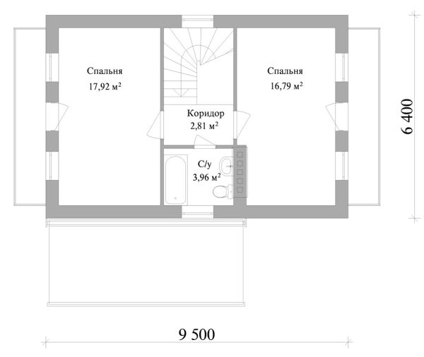 8. Проект дома A-003 Екстерьер Проект дома A-003 - фото 8