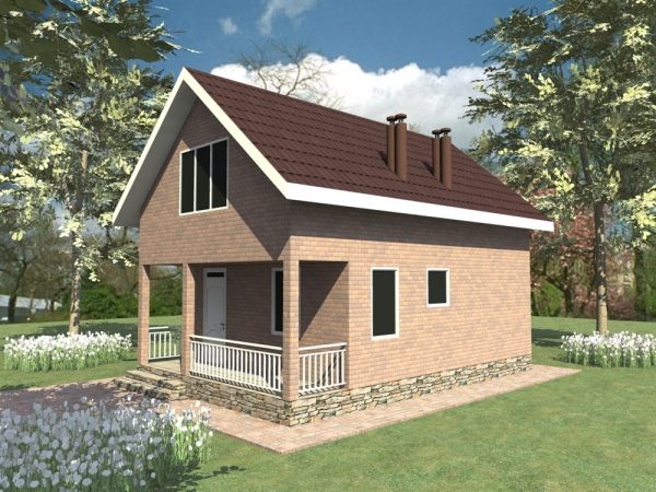 1. Проект дома A-007 Екстерьер Проект дома A-007 - фото 1