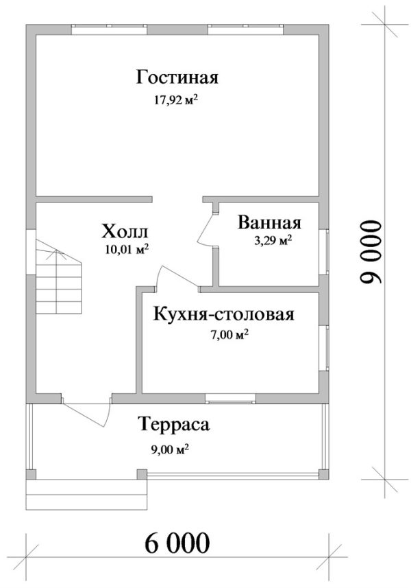 8. Проект дома A-007 Екстерьер Проект дома A-007 - фото 8