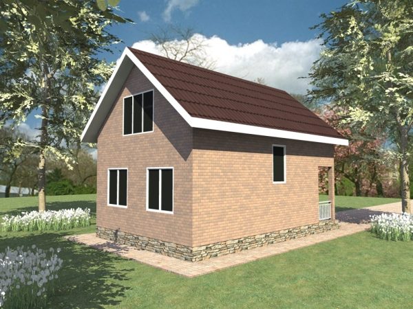 13. Проект дома A-007 Екстерьер Проект дома A-007 - фото 13