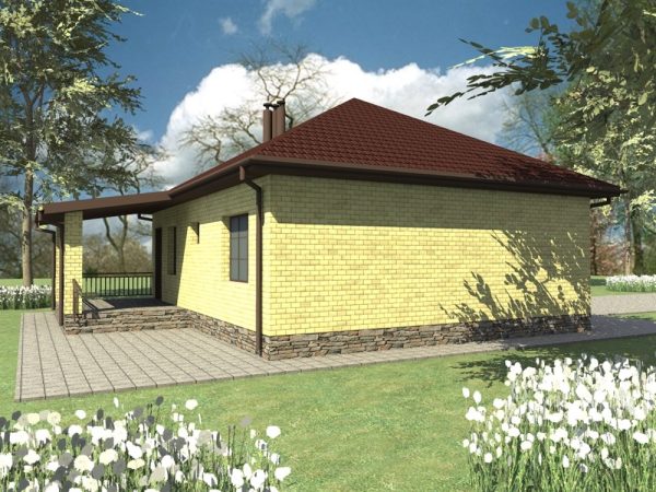 16. Проект дома A-011 Екстерьер Проект дома A-011 - фото 16