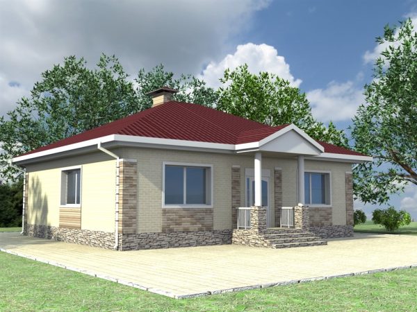 3. Проект дома A-015 Екстерьер Проект дома A-015 - фото 7