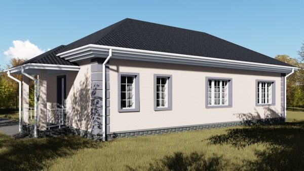 15. Проект дома A-017 Екстерьер Проект дома A-017 - фото 15