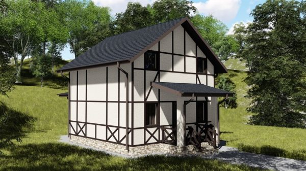 4. Проект дома A-019 Екстерьер Проект дома A-019 - фото 4