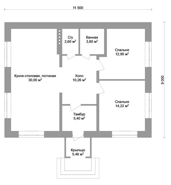 18. Проект дома A-027 Екстерьер Проект дома A-027 - фото 18