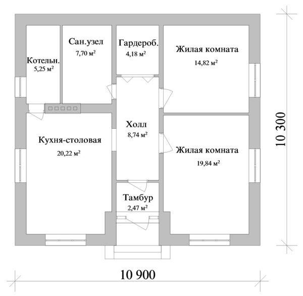 3. Проект дома A-029 Екстерьер Проект дома A-029 - фото 3