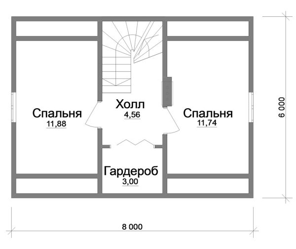 2. Проект дома A-030 Екстерьер Проект дома A-030 - фото 2
