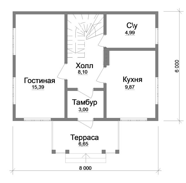 8. Проект дома A-031 Екстерьер Проект дома A-031 - фото 8