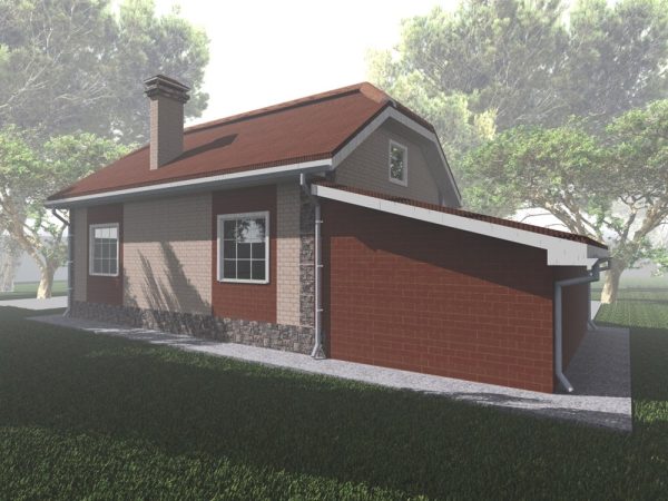 5. Проект дома A-044 Екстерьер Проект дома A-044 - фото 5