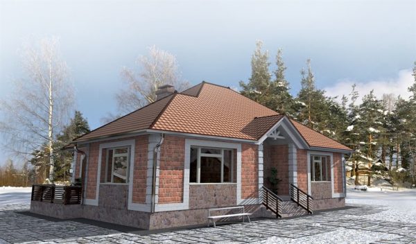 1. Проект дома A-052 Екстерьер Проект дома A-052 - фото 1