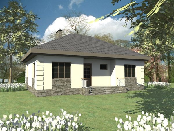 4. Проект дома A-060 Екстерьер Проект дома A-060 - фото 4