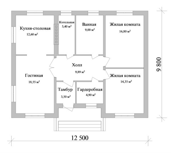 5. Проект дома A-060 Екстерьер Проект дома A-060 - фото 5