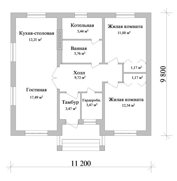 6. Проект дома A-061 Екстерьер Проект дома A-061 - фото 6