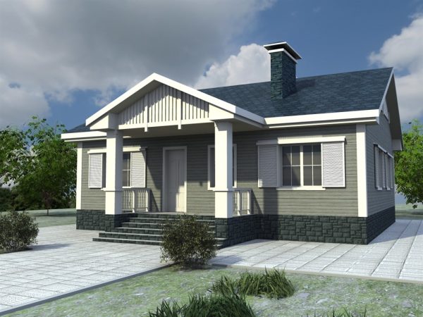 12. Проект дома A-067 Екстерьер Проект дома A-067 - фото 12