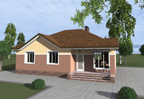 3. Проект дома A-070 Екстерьер Проект дома A-070 - фото 3