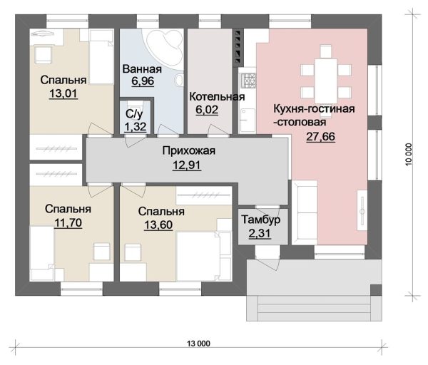 7. Проект дома A-070 Екстерьер Проект дома A-070 - фото 7