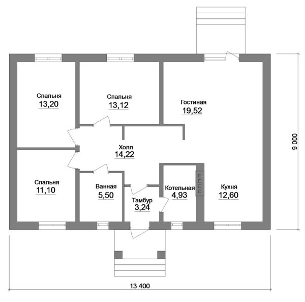 18. Проект дома A-074 Екстерьер Проект дома A-074 - фото 18