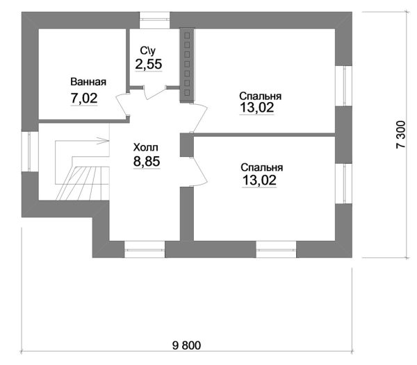 13. Проект дома A-075 Екстерьер Проект дома A-075 - фото 13