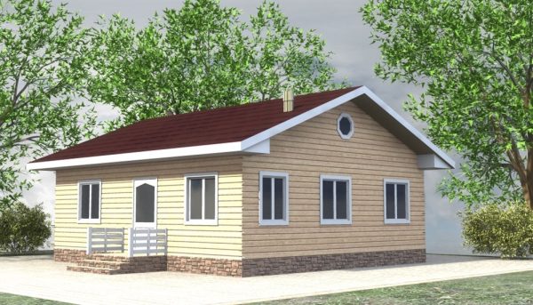 7. Проект дома A-080 Екстерьер Проект дома A-080 - фото 7