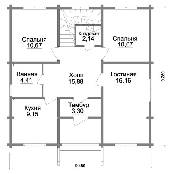 3. Проект дома A-081 Екстерьер Проект дома A-081 - фото 3