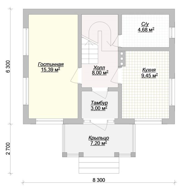4. Проект дома A-084 Екстерьер Проект дома A-084 - фото 4