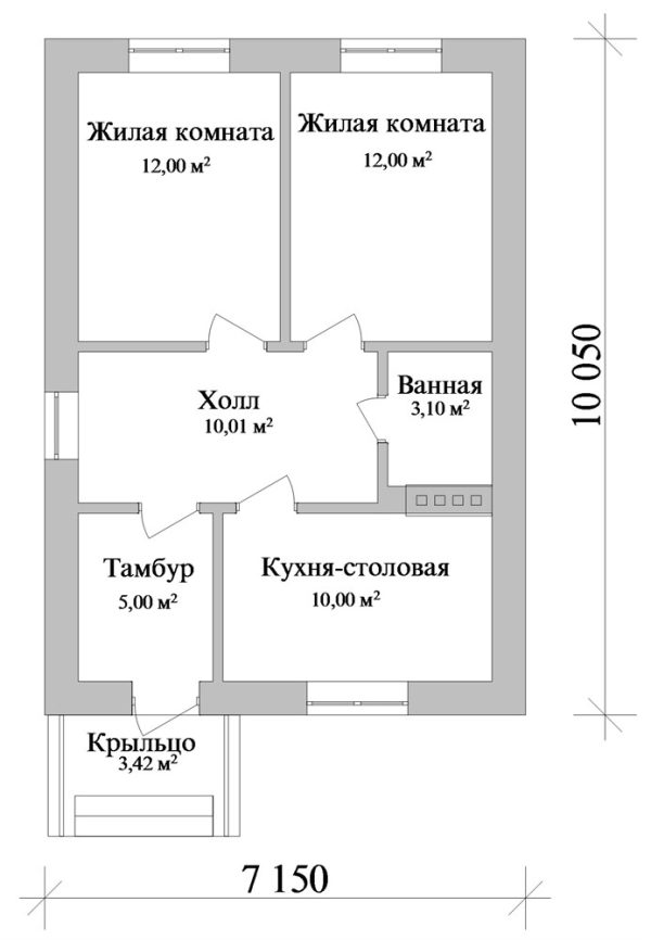 18. Проект дома A-087 Екстерьер Проект дома A-087 - фото 18