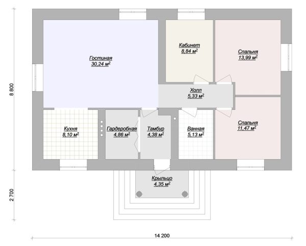 15. Проект дома A-088 Екстерьер Проект дома A-088 - фото 15