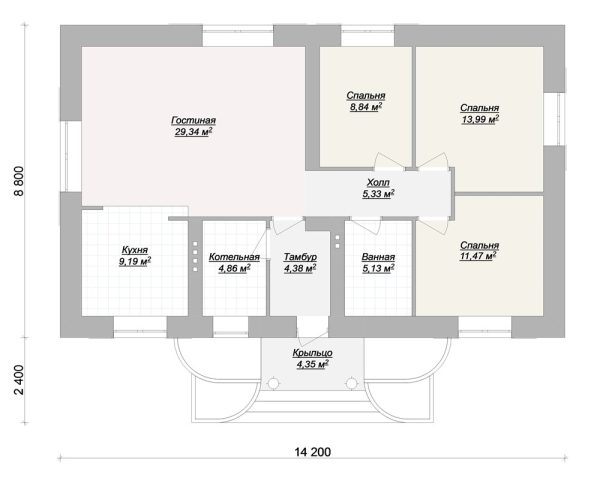 17. Проект дома A-089 Екстерьер Проект дома A-089 - фото 17