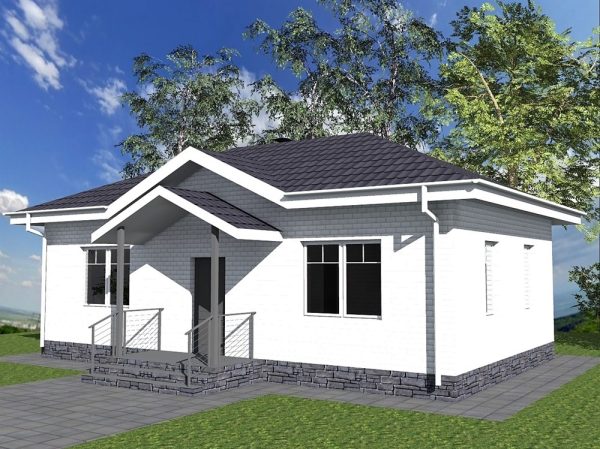 3. Проект дома A-090 Екстерьер Проект дома A-090 - фото 3