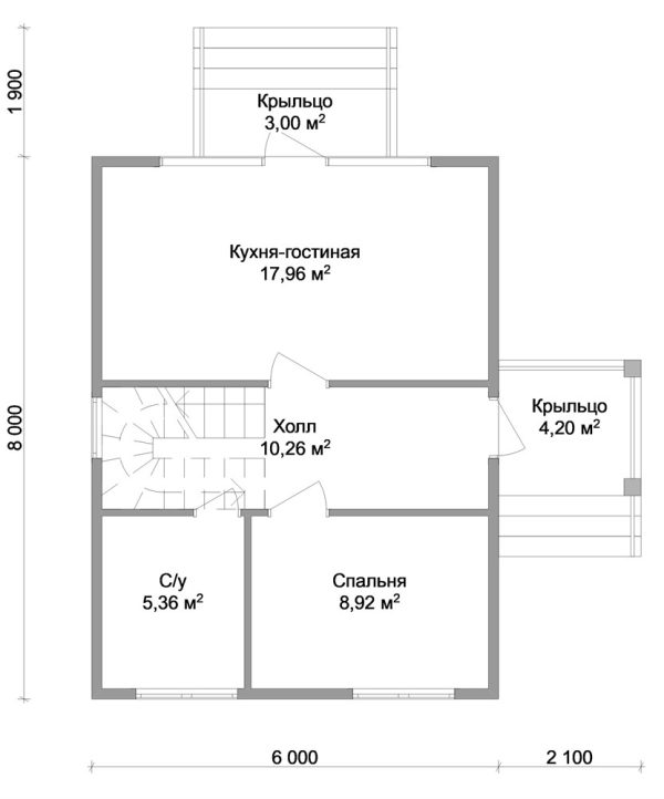9. Проект дома A-091 Екстерьер Проект дома A-091 - фото 9
