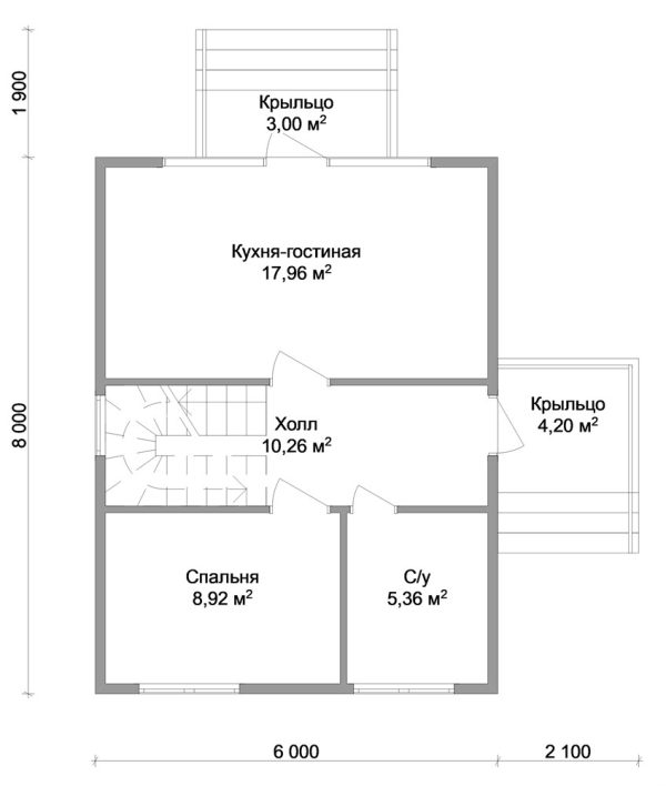 2. Проект дома A-092 Екстерьер Проект дома A-092 - фото 2