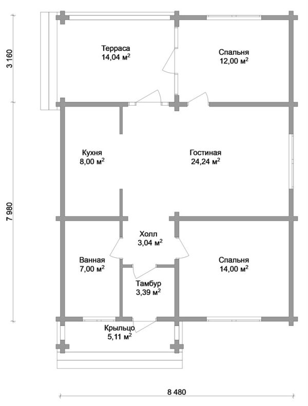 10. Проект дома A-093 Екстерьер Проект дома A-093 - фото 10