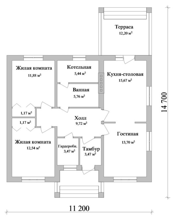 19. Проект дома A-095 Екстерьер Проект дома A-095 - фото 19