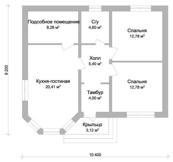 11. Проект дома A-096 Екстерьер Проект дома A-096 - фото 11