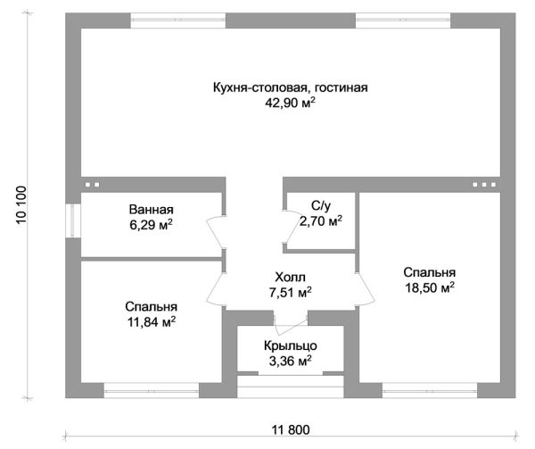 9. Проект дома A-099 Екстерьер Проект дома A-099 - фото 9