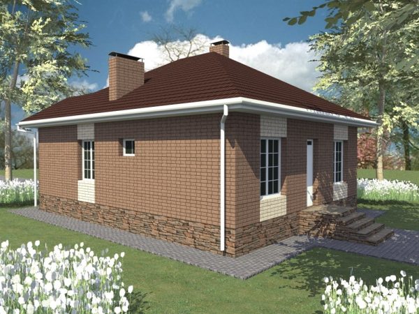 1. Проект дома A-100 Екстерьер Проект дома A-100 - фото 1