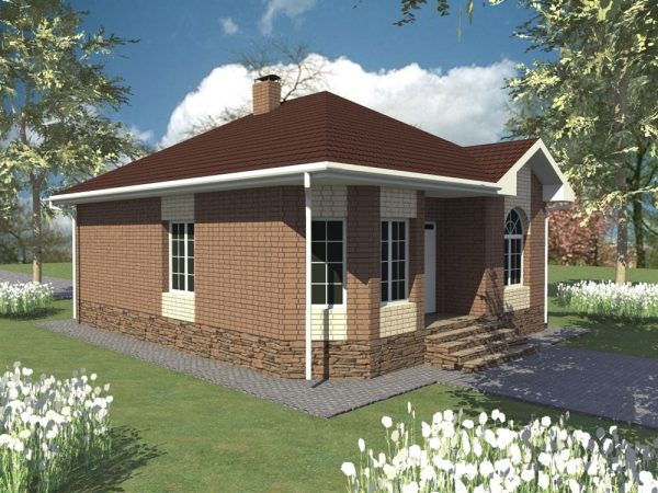 2. Проект дома A-100 Екстерьер Проект дома A-100 - фото 2