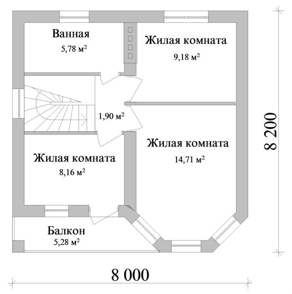 10. Проект дома A-101 Екстерьер Проект дома A-101 - фото 10