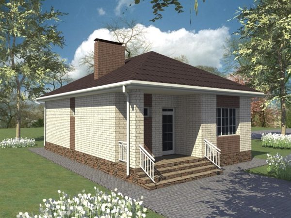 4. Проект дома A-102 Екстерьер Проект дома A-102 - фото 4