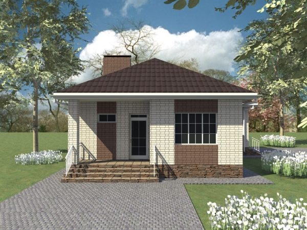 7. Проект дома A-102 Екстерьер Проект дома A-102 - фото 7