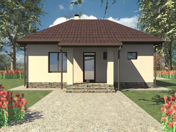 4. Проект дома A-104 Екстерьер Проект дома A-104 - фото 4