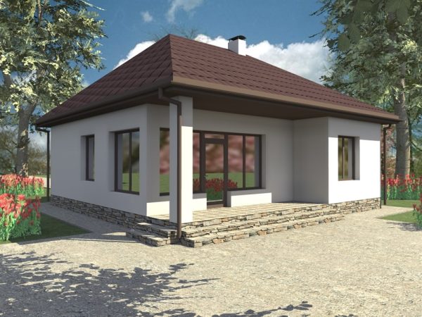 6. Проект дома A-104 Екстерьер Проект дома A-104 - фото 6