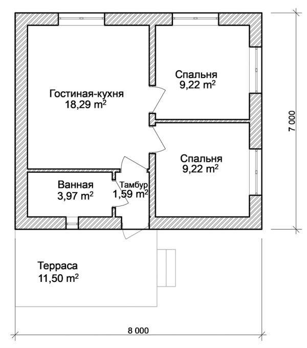 13. Проект дома A-107 Екстерьер Проект дома A-107 - фото 13