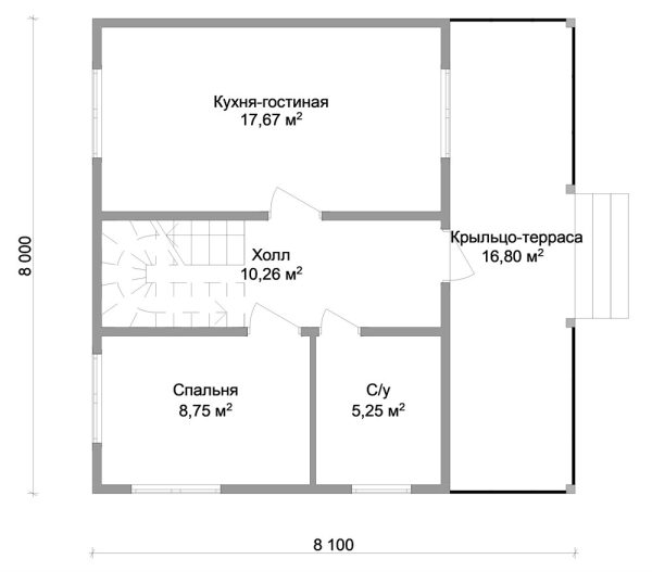 18. Проект дома A-108 Екстерьер Проект дома A-108 - фото 18