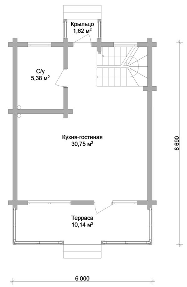 16. Проект дома A-109 Екстерьер Проект дома A-109 - фото 16