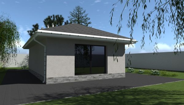 3. Проект дома A-110 Екстерьер Проект дома A-110 - фото 3