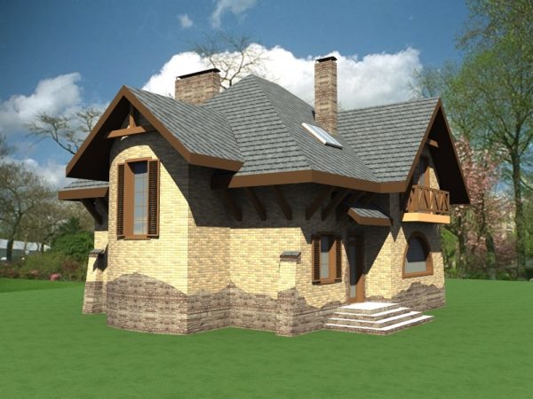 1. Проект дома B-012 Екстерьер Проект дома B-012 - фото 1