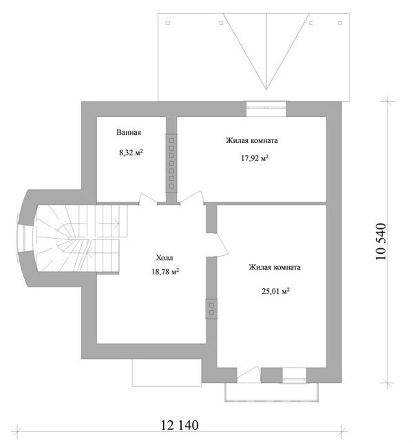5. Проект дома B-012 Екстерьер Проект дома B-012 - фото 5